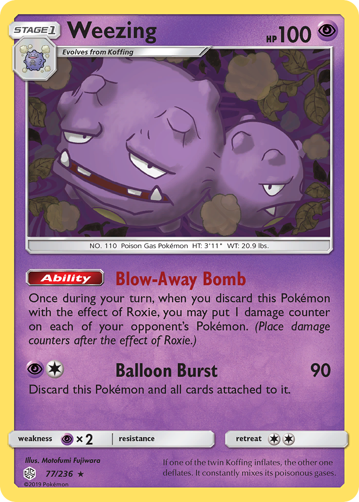 Weezing (77/236) [Sun & Moon: Cosmic Eclipse] | Tables and Towers