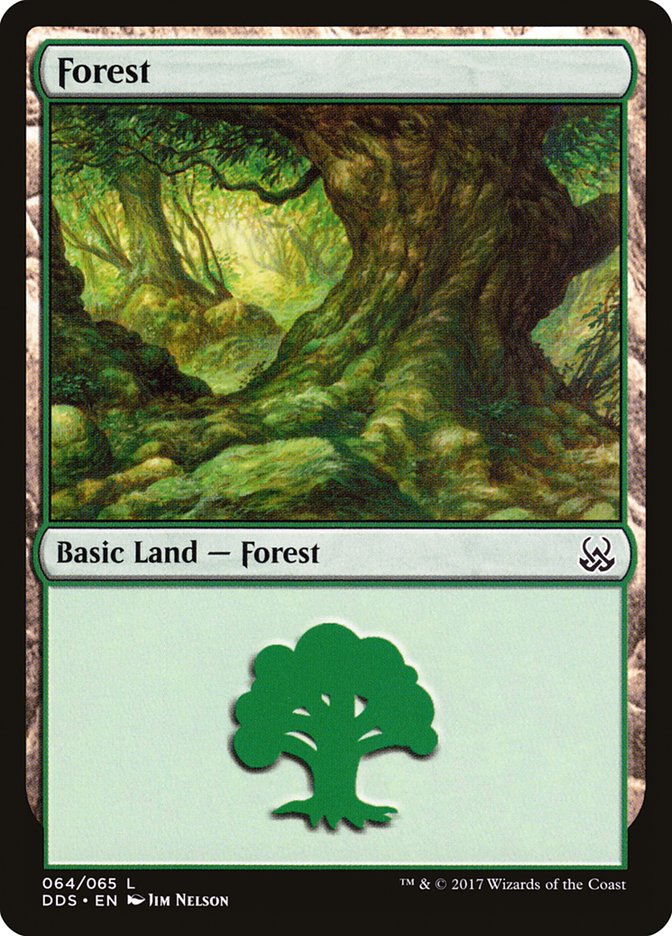 Forest (64) [Duel Decks: Mind vs. Might] | Tables and Towers