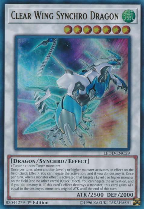 Clear Wing Synchro Dragon [LEDD-ENC29] Ultra Rare | Tables and Towers