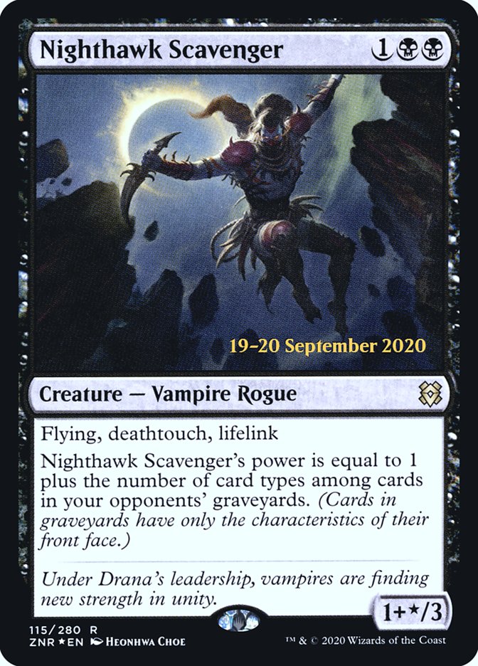 Nighthawk Scavenger [Zendikar Rising Prerelease Promos] | Tables and Towers