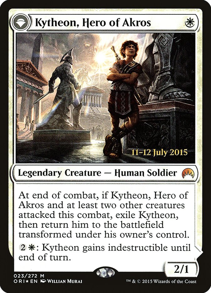 Kytheon, Hero of Akros // Gideon, Battle-Forged [Magic Origins Prerelease Promos] | Tables and Towers