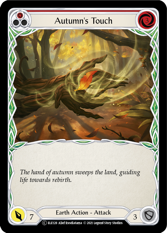 Autumn's Touch (Red) [U-ELE128] (Tales of Aria Unlimited)  Unlimited Rainbow Foil | Tables and Towers