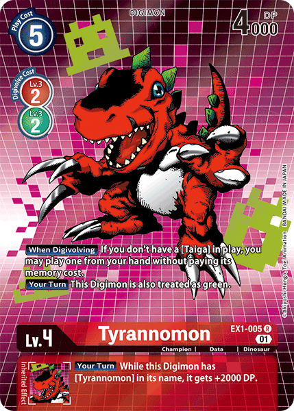 Tyrannomon [EX1-005] (Alternate Art) [Classic Collection] | Tables and Towers