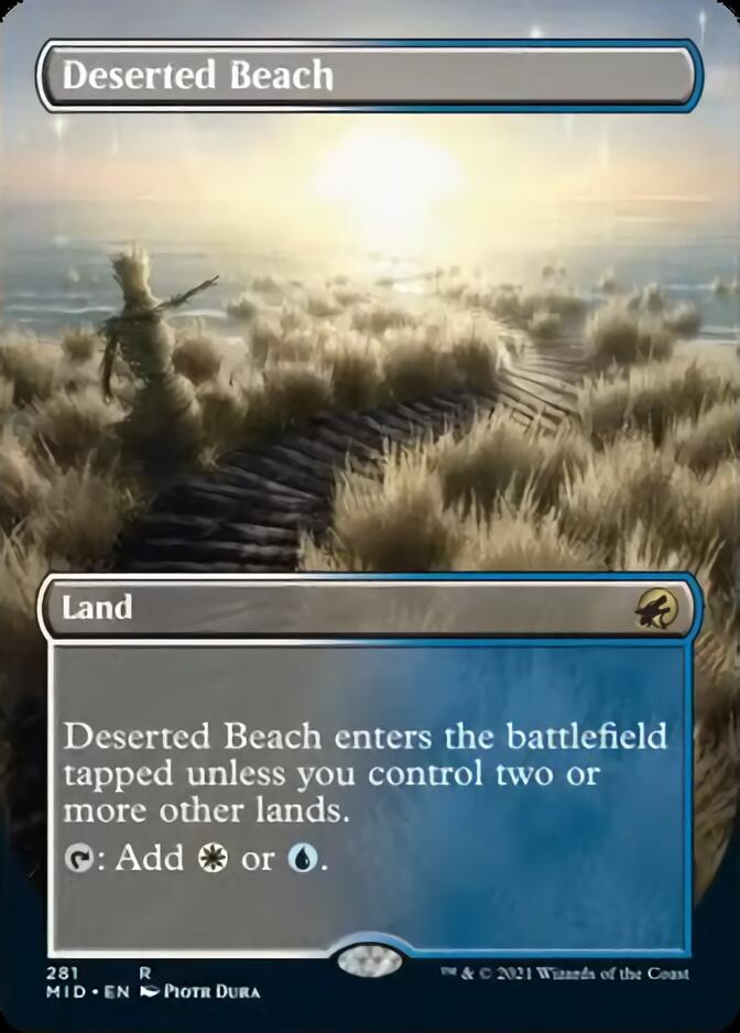 Deserted Beach (Borderless Alternate Art) [Innistrad: Midnight Hunt] | Tables and Towers