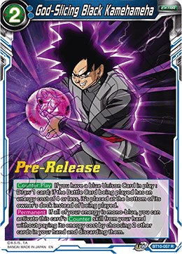 God-Slicing Black Kamehameha (BT10-057) [Rise of the Unison Warrior Prerelease Promos] | Tables and Towers