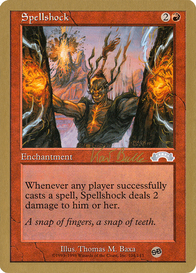 Spellshock (Kai Budde) (SB) [World Championship Decks 1999] | Tables and Towers