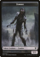 Human Soldier (004) // Zombie Double-Sided Token [Commander 2020 Tokens] | Tables and Towers