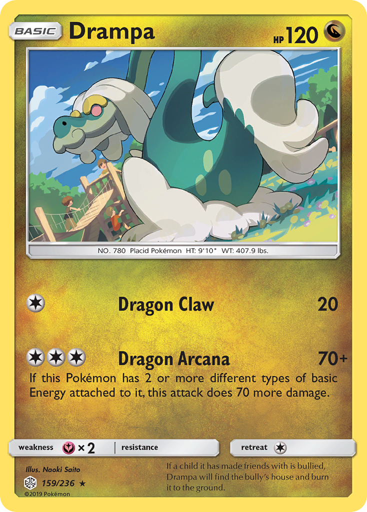 Drampa (159/236) [Sun & Moon: Cosmic Eclipse] | Tables and Towers