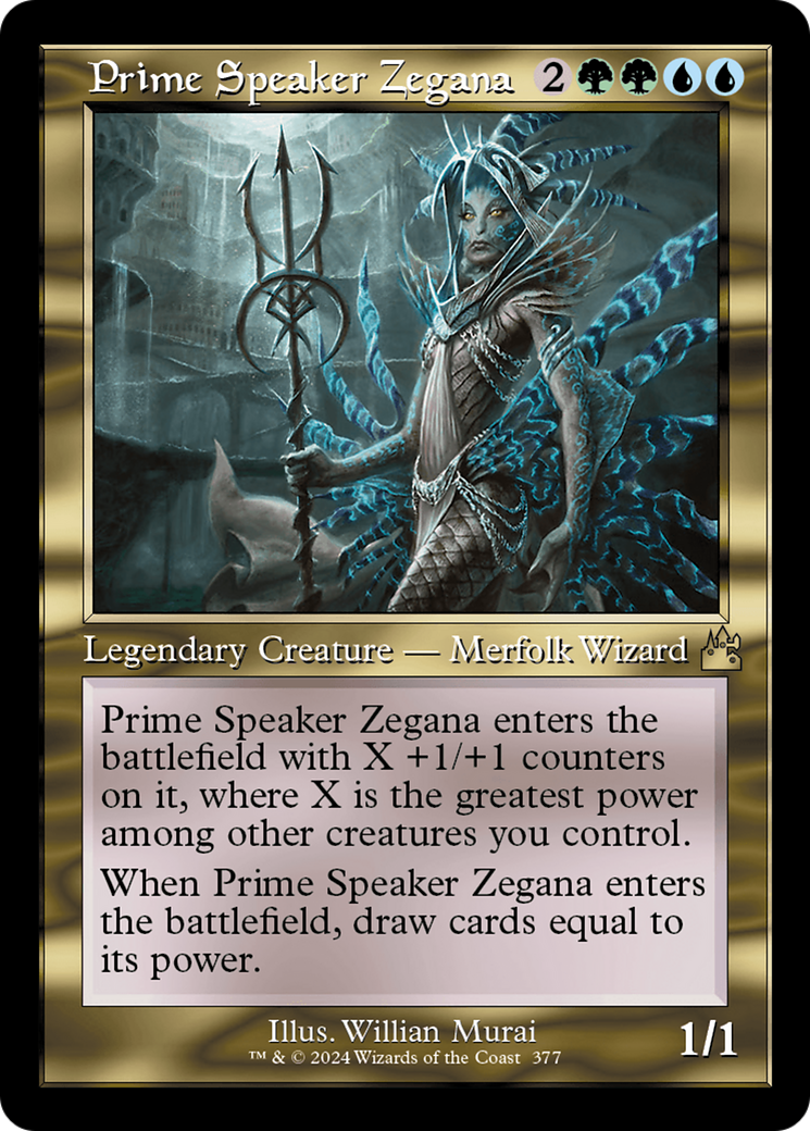 Prime Speaker Zegana (Retro Frame) [Ravnica Remastered] | Tables and Towers