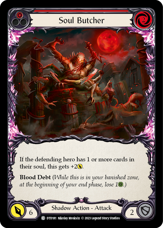 Soul Butcher (Red) [DTD181] (Dusk Till Dawn)  Rainbow Foil | Tables and Towers