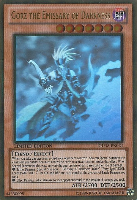 Gorz the Emissary of Darkness [GLD5-EN024] Ghost/Gold Rare | Tables and Towers