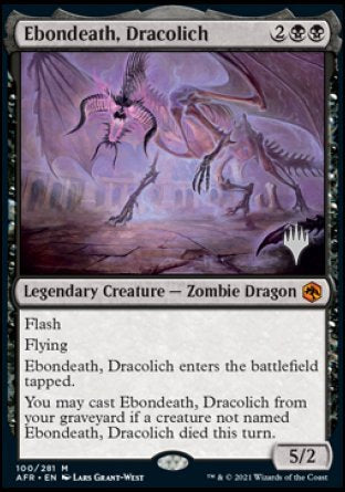 Ebondeath, Dracolich (Promo Pack) [Dungeons & Dragons: Adventures in the Forgotten Realms Promos] | Tables and Towers