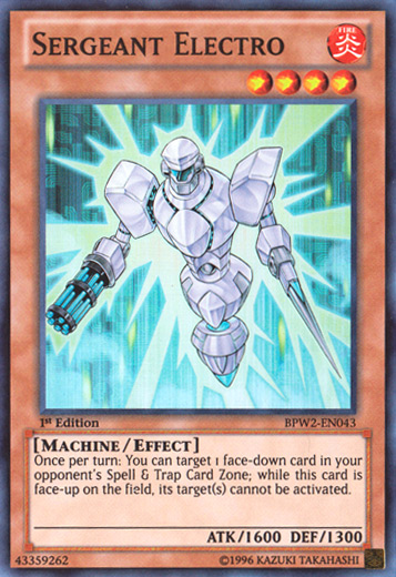 Sergeant Electro [BPW2-EN043] Super Rare | Tables and Towers