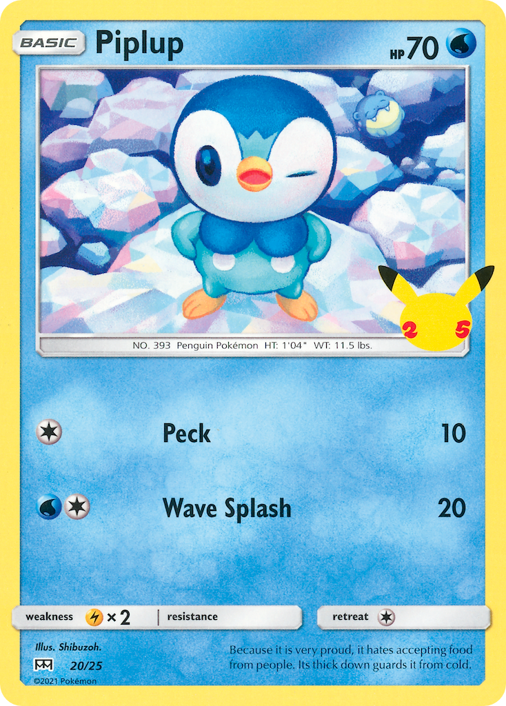 Piplup (20/25) [McDonald's 25th Anniversary] | Tables and Towers