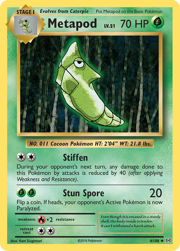 Metapod (4/108) [XY: Evolutions] | Tables and Towers