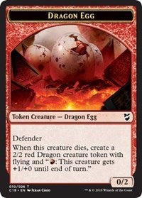 Dragon Egg // Dragon Double-Sided Token [Commander 2018 Tokens] | Tables and Towers