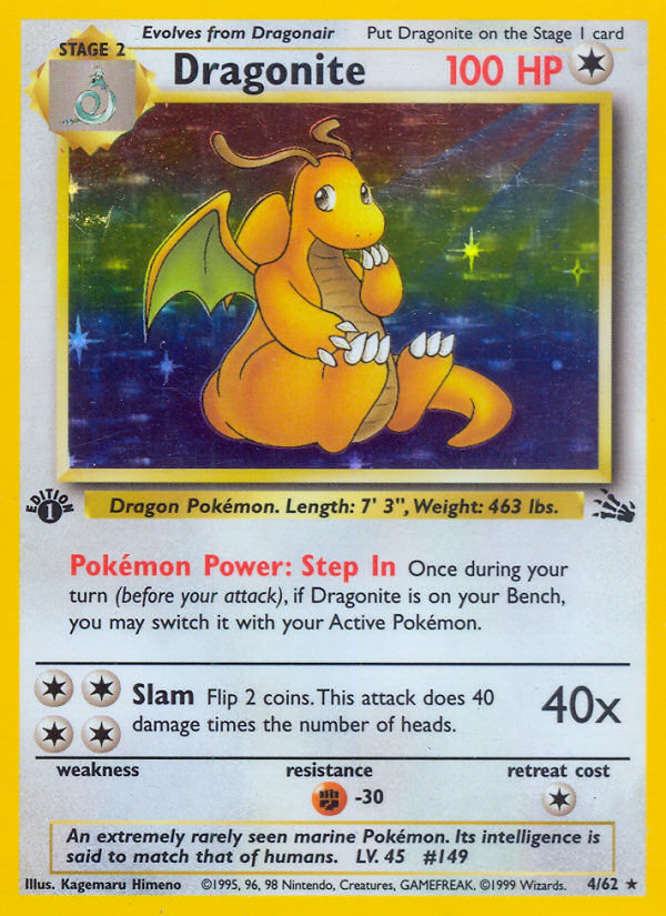 Dragonite (4/62) [Fossil 1st Edition] | Tables and Towers