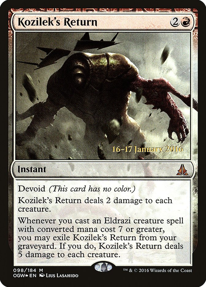 Kozilek's Return [Oath of the Gatewatch Prerelease Promos] | Tables and Towers