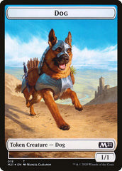 Demon // Dog Double-Sided Token [Core Set 2021 Tokens] | Tables and Towers