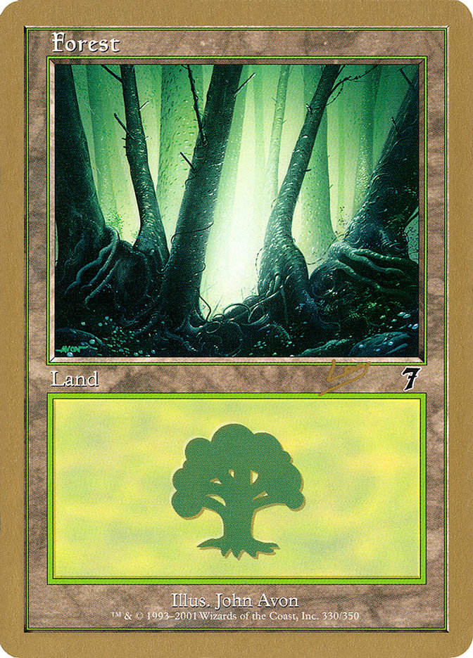 Forest (rl330) (Raphael Levy) [World Championship Decks 2002] | Tables and Towers