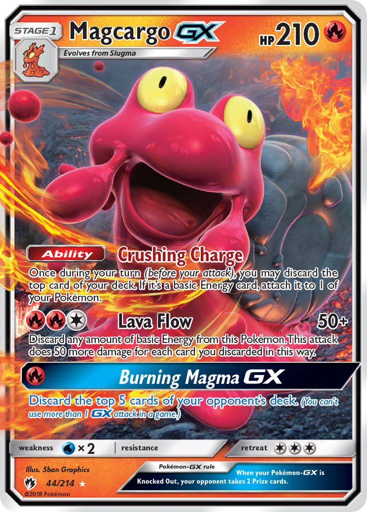 Magcargo GX (44/214) [Sun & Moon: Lost Thunder] | Tables and Towers