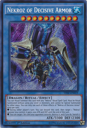 Nekroz of Decisive Armor [THSF-EN019] Secret Rare | Tables and Towers