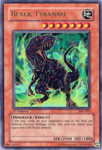 Black Tyranno [IOC-075] Ultra Rare | Tables and Towers