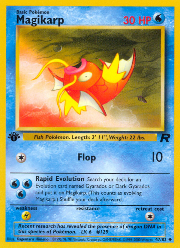 Magikarp (47/82) [Team Rocket 1st Edition] | Tables and Towers