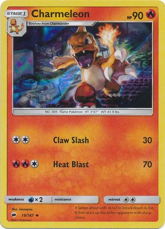 Charmeleon (19/147) (Premium Collection Promo) [Sun & Moon: Burning Shadows] | Tables and Towers