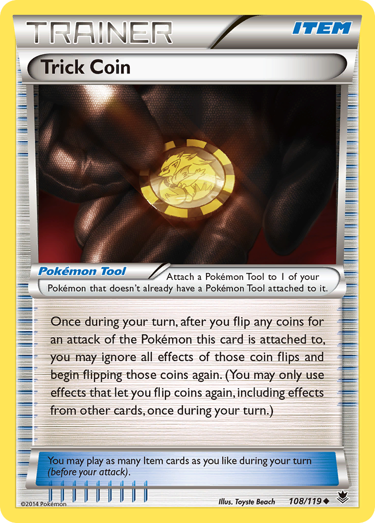 Trick Coin (108/119) [XY: Phantom Forces] | Tables and Towers