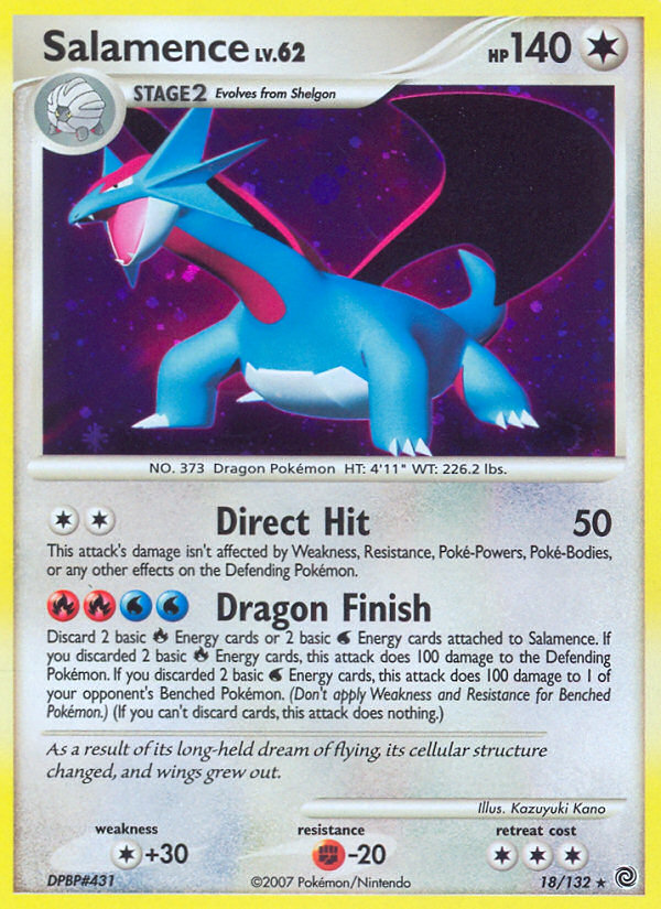 Salamence (18/132) [Diamond & Pearl: Secret Wonders] | Tables and Towers