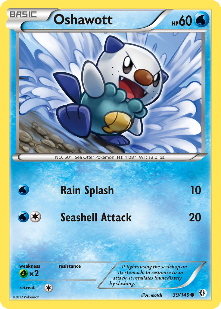 Oshawott (39/149) [Black & White: Boundaries Crossed] | Tables and Towers