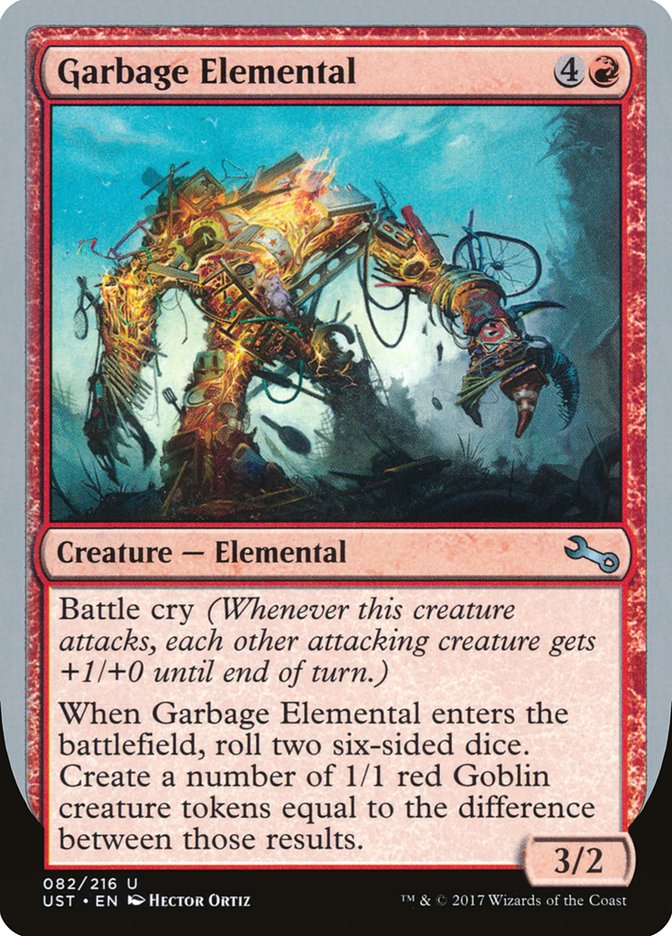 Garbage Elemental (3/2 Creature) [Unstable] | Tables and Towers