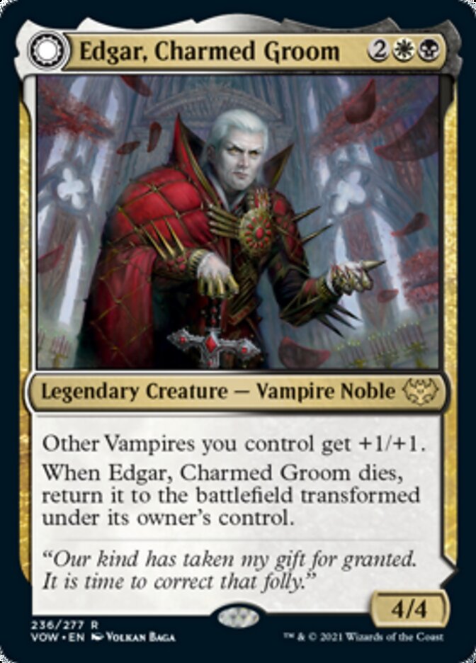 Edgar, Charmed Groom // Edgar Markov's Coffin [Innistrad: Crimson Vow] | Tables and Towers