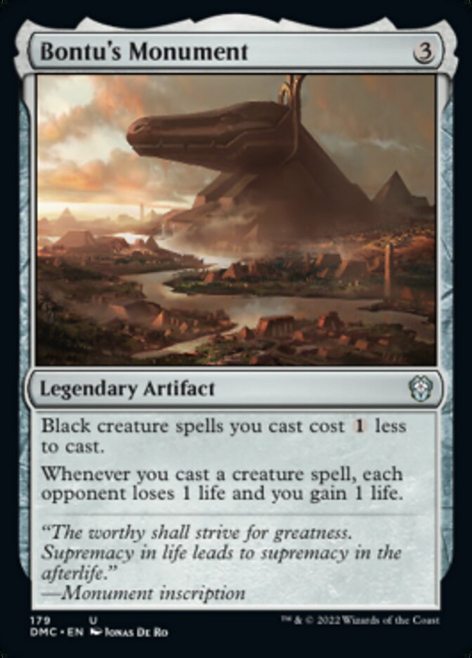 Bontu's Monument [Dominaria United Commander] | Tables and Towers