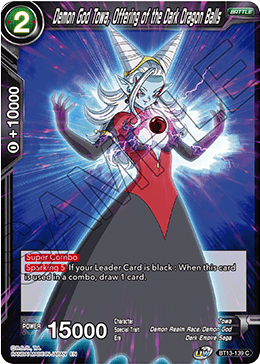 Demon God Towa, Offering of the Dark Dragon Balls (Common) (BT13-139) [Supreme Rivalry] | Tables and Towers