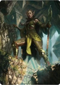 Nissa of Shadowed Boughs 1 Art Card [Zendikar Rising Art Series] | Tables and Towers