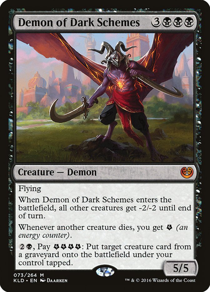 Demon of Dark Schemes [Kaladesh] | Tables and Towers