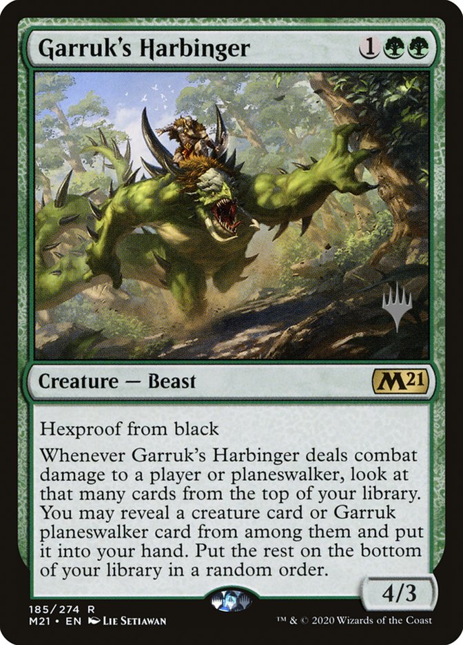 Garruk's Harbinger (Promo Pack) [Core Set 2021 Promos] | Tables and Towers