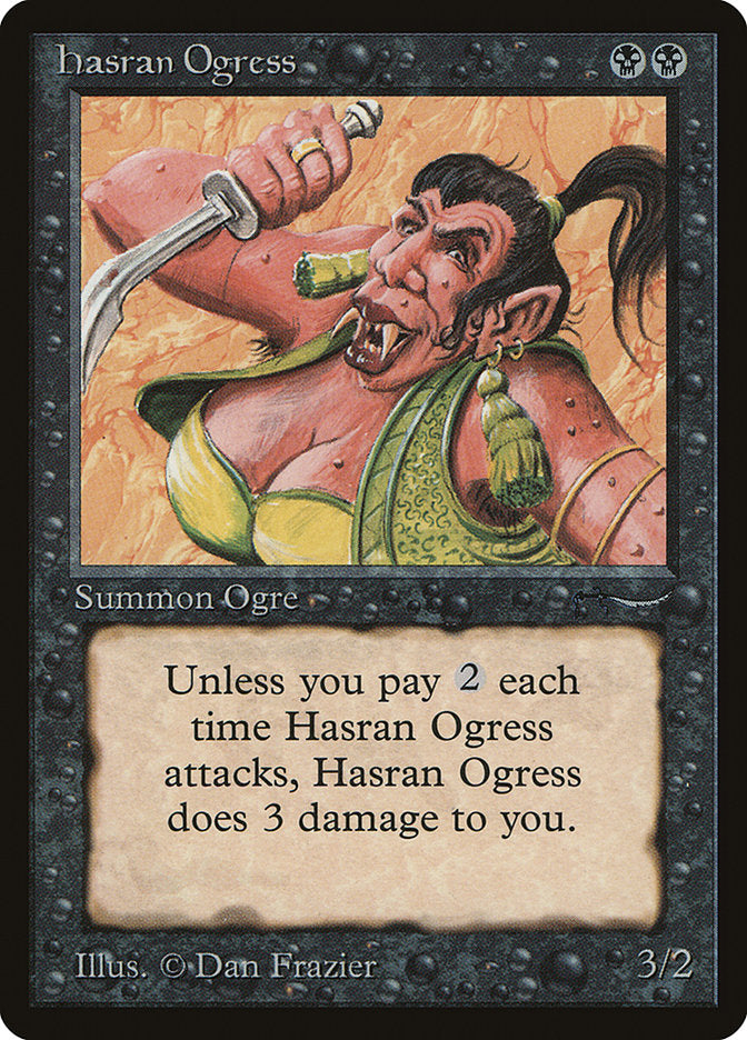 Hasran Ogress (Light Mana Cost) [Arabian Nights] | Tables and Towers