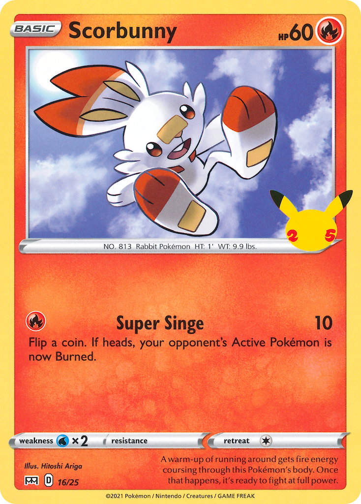 Scorbunny (16/25) [McDonald's 25th Anniversary] | Tables and Towers