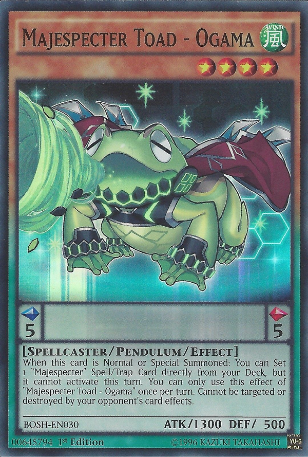 Majespecter Toad - Ogama [BOSH-EN030] Super Rare | Tables and Towers