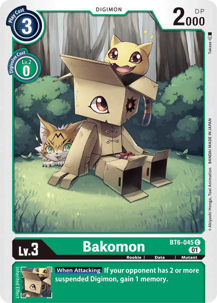 Bakomon [BT6-045] [Double Diamond] | Tables and Towers