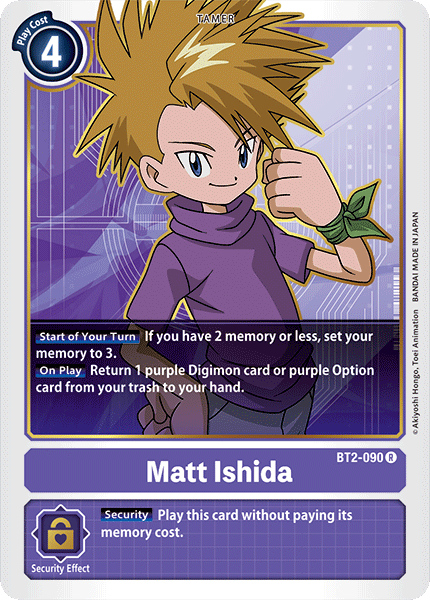 Matt Ishida [BT2-090] [Release Special Booster Ver.1.0] | Tables and Towers