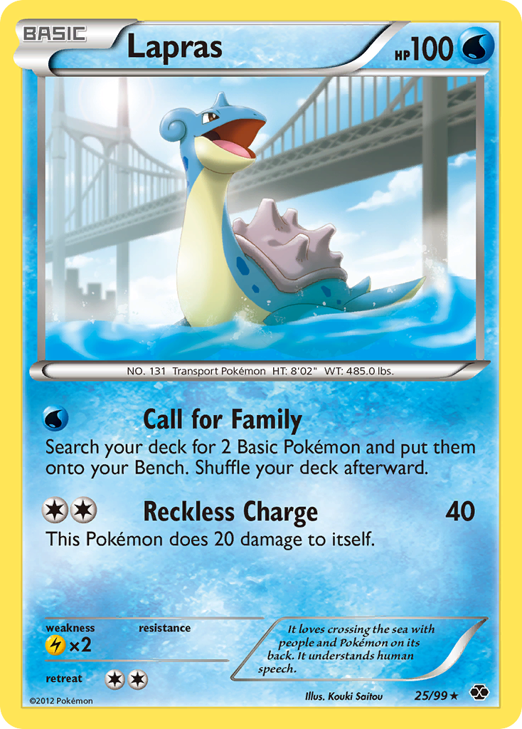 Lapras (25/99) [Black & White: Next Destinies] | Tables and Towers