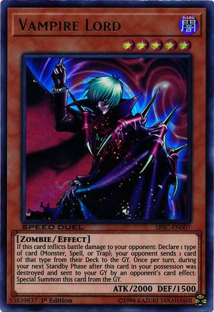 Vampire Lord [SBSC-EN007] Ultra Rare | Tables and Towers