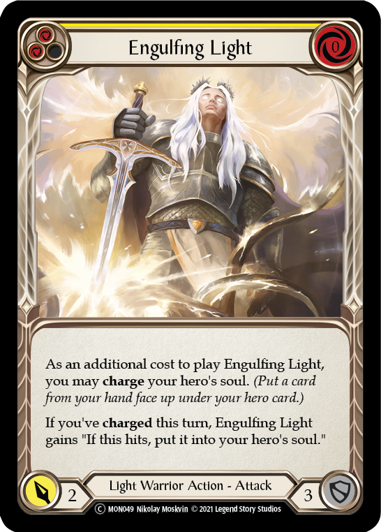 Engulfing Light (Yellow) [U-MON049] (Monarch Unlimited)  Unlimited Normal | Tables and Towers