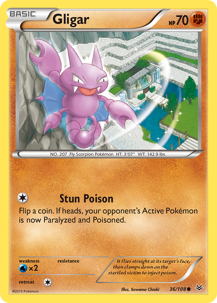 Gligar (36/108) [XY: Roaring Skies] | Tables and Towers