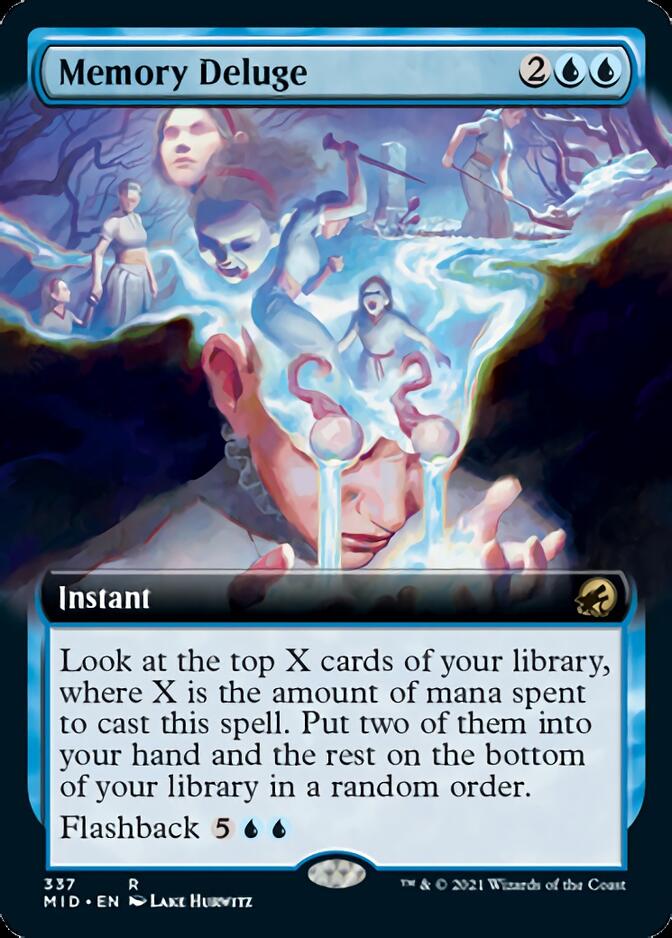 Memory Deluge (Extended Art) [Innistrad: Midnight Hunt] | Tables and Towers