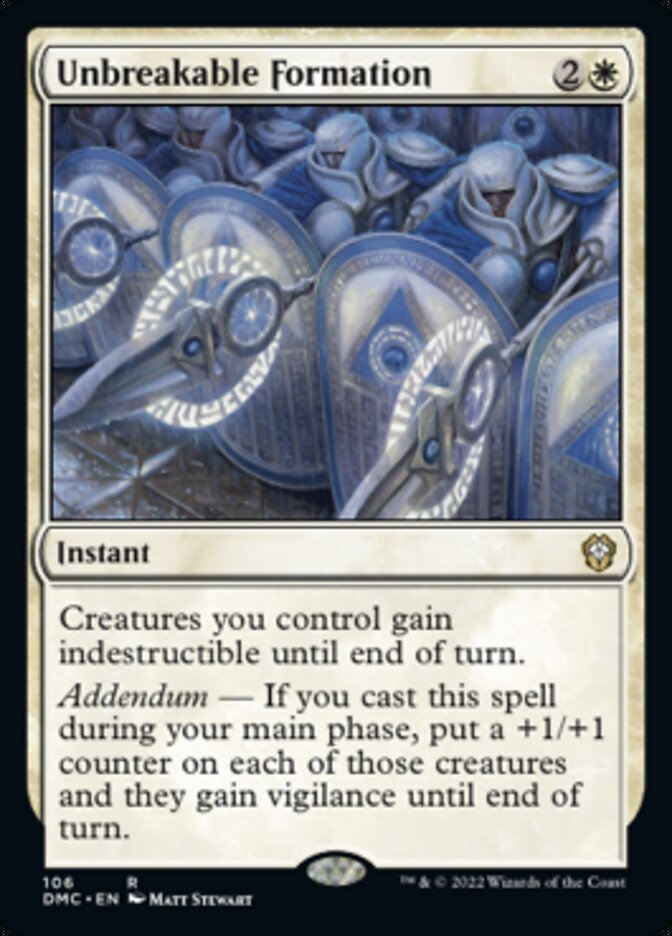 Unbreakable Formation [Dominaria United Commander] | Tables and Towers